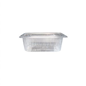 Hevdem 1000 ml <b>Clear</b> Leakproof Plastic Food <b>Container</b> with Flat Lid for Takeaway Packaging - Product Image 3
