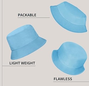 หมวกทรงถังแฟชั่นแบบกำหนดเองสำหรับทุกเพศหมวกทรงถังแบบสี่ด้านสำหรับผู้ชายหมวกตกปลาเดินป่ากลางแจ้งสำหรับฤดูร้อน - Product Image 3