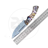 Couteau de chasse de haute qualité au meilleur prix, lame en acier Damas, manche en corne de cerf, couteau de survie pour le camping en plein air