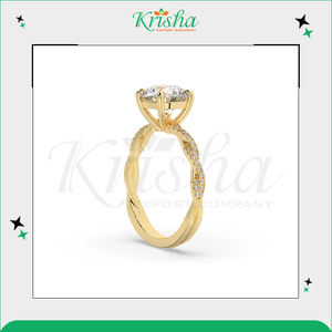 Anillos de Diseño Elegante con Diamantes Cultivados en Laboratorio y Naturales al 100%, Color Blanco DEF, Claridad VVS/VS, Fabricados en India, Más Vendidos - Product Image 2