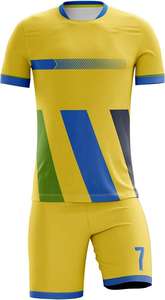 Wholesale Custom Made Yellow Long Sleeve Soccer Uniform for Adults Soccer Wear - Product Image 3