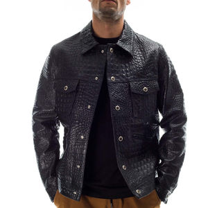 Chaqueta de Piel de Oveja Elegante para Hombre, Estilo Moderno, Ropa de Abrigo de Invierno Informal para la Calle, Cálida, para Uso Diario, Textura Suave - Product Image 1