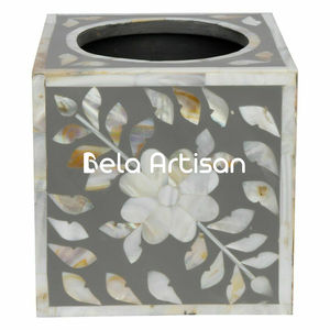 Cajas de pañuelos de nácar con incrustaciones de decoración del hogar de primera calidad para mayoristas - Product Image 3