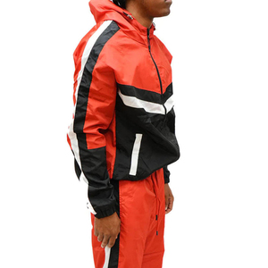 ชุดวอร์มกันลมน้ำหนักเบา ระบายอากาศได้ดี เสื้อฮู้ดซิปเต็มตัว กางเกงขายาว สำหรับผู้ชายและผู้หญิง เหมาะสำหรับวิ่งจ๊อกกิ้ง ออกกำลังกาย ฟิตเนส และสวมใส่ลำลอง - Product Image 4