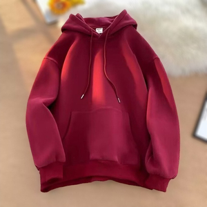 เสื้อฮู้ดผ้าฟลีซเสื้อสวมหัวโอเวอร์ไซส์สำหรับผู้ชายเสื้อฮู้ดผ้าระบายอากาศได้ดี100% ฤดูใบไม้ร่วงพิมพ์โลโก้แบรนด์ของคุณ - Product Image 1