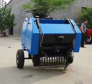 Mini Tractor Multipurpose Round <b>Baler</b> for Farm Use Hay and Straw Baling Machine with Engine As Core Component - Product Image 5
