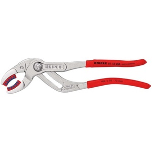 For KNIPEX Siphon Connector Pliers 250mm Chrome-Plated with Plastic Jaws Clamping Range 10-75mm - Product Image 1