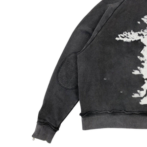 Sudadera con capucha desgastada con lavado ácido de gran tamaño personalizada 100% algodón con cremallera completa de peso pesado para hombres sudadera de diseñador personalizada para invierno - Product Image 5
