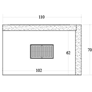 Chimenea de Leña Prefabricada de Estilo Abierto Reversible DS110REF con Alta Capacidad Refractaria - Product Image 6