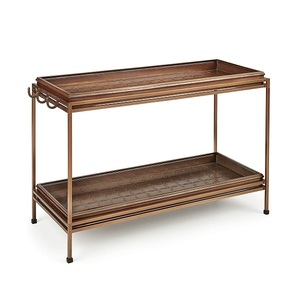 3ชั้นเหล็กโลหะสีดำเคลือบเสร็จหรูหราบูตถาดบ้านโรงแรมออแกไนเซอร์โลหะเหล็กหรูหราชั้นวางรองเท้าตู้ - Product Image 6