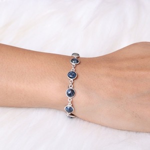 Pietersite Spinner de Plata de Ley 925, pulsera de tenis, piedras preciosas hechas a mano, joyería de diseñador Natural de la mejor calidad, regalo de boda - Product Image 3