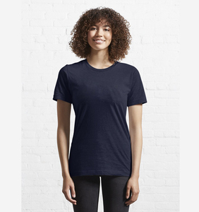 Women's Cute <b>Mandarin</b> <b>Collar</b> Slim Fit Short Sleeve Anti-Wrinkle Dobby Silk/Cotton T-<b>Shirts</b> with Digital Printing - Product Image 1