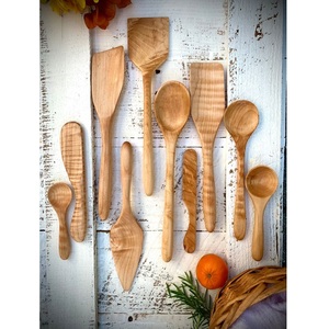 Juego de cucharas de madera de bambú sostenible Opción segura, higiénica y de larga duración para prácticas de cocina ecológicas y respetuosas con el medio ambiente - Product Image 5