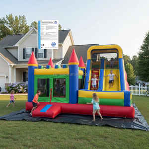 Château Gonflable Commercial Heavy Duty avec Toboggan, Grand Bouncer pour Adultes et Enfants <span class=keywords><strong>Location</strong></span> Fêtes - Product Image 2