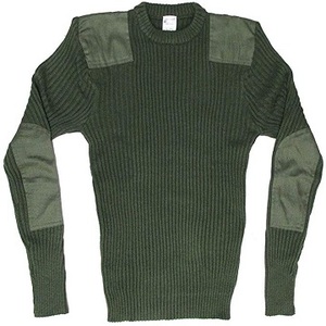 Suéteres Tácticos de Invierno para Hombre, Transpirables, 100% Lana, con Bolsillo en el Pecho y Parches, Cuello Redondo, para Uniformes - Product Image 4