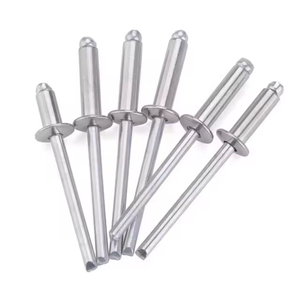 Remache ciego de aluminio de cabeza redonda de extremo abierto, electrochapado, DIN7337, Venta caliente de fábrica - Product Image 1