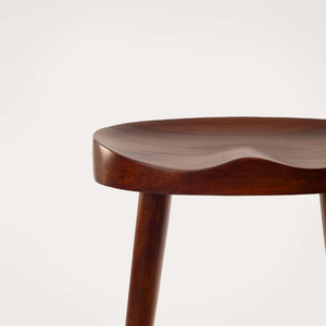 Taburete de Bar de madera de mango macizo con acabado de miel Taburete de mostrador de madera hecho a mano para cocina y bar - Product Image 3