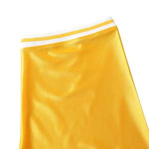 Maillot de football jaune pour hommes, court, respirant, en maille antibactérienne, séchage rapide, uniforme d'équipe personnalisé, logo personnalisé, entraînement, entraînement - Product Image 6