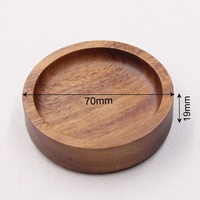 Anneau en bois massif de 70mm, support de bague de fiançailles, plateau de bijoux de voyage, cadeau de mariage pour demoiselle d'honneur