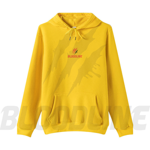Sudadera con Capucha Roja Bloodline, Unisex, Corte Regular, Color Sólido, Logotipo Frontal, Bolsillo, Ropa Casual de Invierno, 100% Algodón, Estilo Hip Hop - Product Image 6