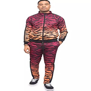 Sublimación personalizada de talla grande para hombre, chándal de terciopelo informal con cremallera completa, equipo de fútbol para correr para invierno - Product Image 4