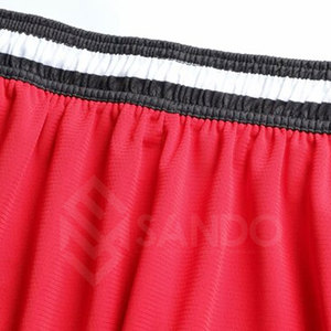 กางเกงบาสเก็ตบอลลำลองผู้ชาย ผลิตในปากีสถาน ผ้าโพลีเอสเตอร์ 100% ลายเรียบ ดีไซน์แบบกำหนดเอง แห้งเร็ว ระบายอากาศได้ดี ทนทาน ราคาประหยัด - Product Image 3