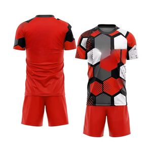 Uniforme de Fútbol al por Mayor, Único, de Alta Calidad, 100% Poliéster, Transpirable, Ligero, Último Diseño, Conjunto de Camiseta con Estampado por Sublimación - Product Image 4