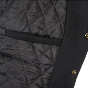 Chaquetas Universitarias de Lana Extra Grandes de Alta Calidad al por Mayor, Estilo Universitario Unisex, Parches en la Parte Delantera, Logotipo Bordado - Product Image 6