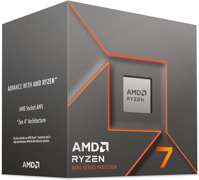 AMD Ryzen 7 8700F Cortex A8 Processor 5000 MHz Socket AM5 8 Cores and 16 Processing Threads DDR5 Support CPU of BULK PACK