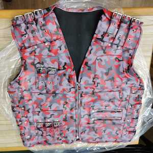 เสื้อกั๊กหนังกระดุมแถวเดียวสำหรับผู้ชายเสื้อแจ็กเก็ตกระดุมแถวมีซิปด้านหน้าสไตล์ยุโรปและอเมริกัน - Product Image 1