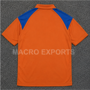 Camisa de Manga Corta para Hombre, Tejido Jersey Sólido, Cuello en Color Contrastante, Abotonada, Anti-Pilling, Ropa Deportiva Informal, Uniformes Personalizados para Equipos - Product Image 2