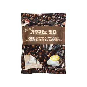 Private Label SWEET CAPPUCCINO CANDY Korean Food Wholesale Coffee Discs Hard Candy Spicy Sweet Treat Manufacturer