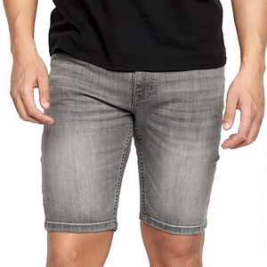 Best Quality High-quality 100% Cotton Solid Casual <b>Slim</b> <b>Fit</b> Customized Denim <b>Shorts</b> for Men Quick Dry Elastic Waist Wholesale - Product Image 4