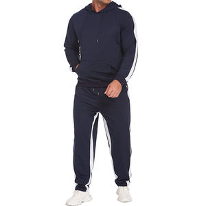 Ensemble de survêtement sportif pour homme, taille plus, 2 pièces, léger, imprimé, 100% coton, pantalon de survêtement à capuche, respirant, séchage rapide, hiver - Product Image 5