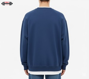 Sweat-shirt oversize à col en V pour femme, streetwear d'hiver, manches longues, en molleton de coton, vêtements de fitness de haute qualité - Product Image 3