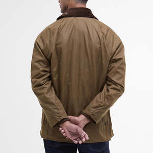 Chaqueta de Trabajo Vintage para Hombre, de Algodón Encerado, con Cuello de Pana, Logotipo Personalizado, Chaqueta Utilitaria, Resistente al Agua y al Viento para Todas las Estaciones - Product Image 6