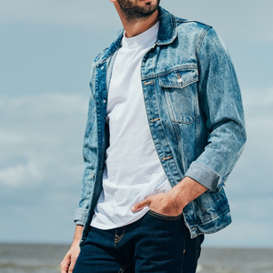 Veste en jean rétro de haute qualité, vente en gros, impression personnalisée, vestes en jean pour hommes, fabrication au Pakistan - Product Image 3