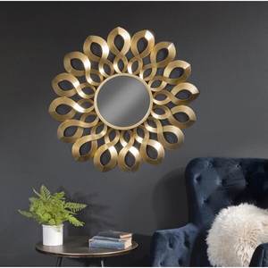 Hot Selling Metal Gold Plated Round Wall <b>Mirror</b> for Home Decor and Office Decor l Handcrafted for Bathroom Use High Quality 2025 - Product Image 4