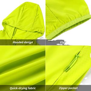 Best Performance <b>Lightweight</b> Hooded Outdoor <b>Running</b> <b>Jacket</b> Breathable Quick-Dry Custom Logo OEM Waterproof Sportswear Gym Spring - Product Image 3