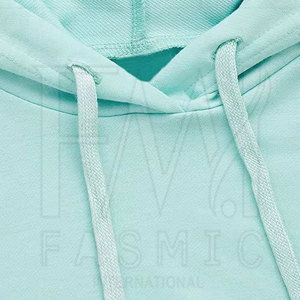 เสื้อฮู้ดเอวลอยสำหรับผู้หญิงเสื้อฮู้ดพิมพ์ลายสกรีนดีไซน์ตามขนาด - Product Image 3