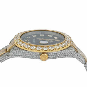 Reloj de Diamantes Moissanite VVS de Última Generación, Reloj Mecánico de Lujo con Incrustaciones de Diamantes, Reloj de Oro para Hombre y Mujer - Product Image 3