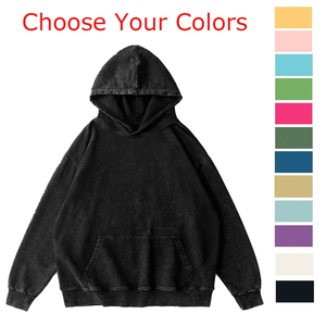 Sudadera con capucha de alta calidad para hombre 100% algodón mezclado polar invierno peso pesado sudadera colores básicos sudaderas con capucha para hombres y mujeres - Product Image 1
