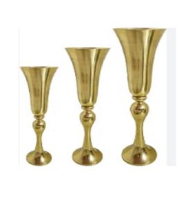 Jarrones de flores con acabado plateado para mesa de boda, jarrón decorativo para el hogar, centros de mesa de boda, suministros de decoración, jarrón de Metal de escritorio - Product Image 5