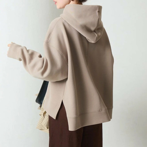 Sudadera con Capucha Extra Grande para Mujer, 100% Algodón, Transpirable, de Alta Calidad, Personalizable, Moderna, OEM, con Hombros Caídos, 2026 - Product Image 5
