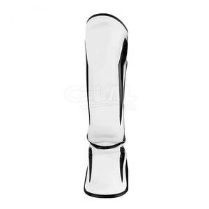 Offre spéciale Protège-tibias en cuir sur mesure avec logo personnalisé pour le Muay Thai et la boxe - Product Image 3