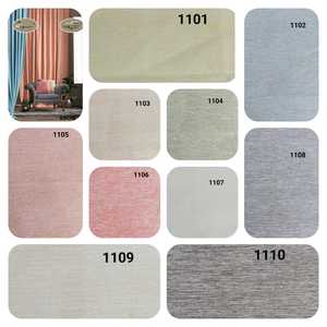 100% Polyester Wider Width Plain <b>Curtain</b> Fabric Breathable Warp Knitted with Yarn Dyed Woven Technique <b>for</b> Interior Design - Product Image 3