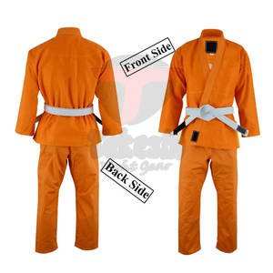 Conjuntos de uniformes BJJ de algodón de alta calidad, diseño personalizado, ropa de artes marciales sólida, transpirable, secado rápido, precio razonable, OEM - Product Image 2