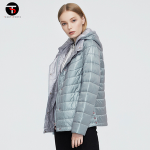 Chaqueta acolchada de invierno de último diseño para mujer, manga larga, cremallera, transpirable, impermeable, tejido de punto, estilo deportivo, OEM personalizable - Product Image 3