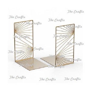 Sujetalibros de color dorado y hierro, soporte para libros, tamaño y forma personalizados, sujetalibros para el hogar, estante de libros, uso de almacenamiento - Product Image 3