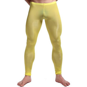 Mallas de Yoga para hombre totalmente personalizadas, pantalones transpirables ecológicos de alta calidad, duraderos, colores sólidos, tamaños y colores personalizados - Product Image 2